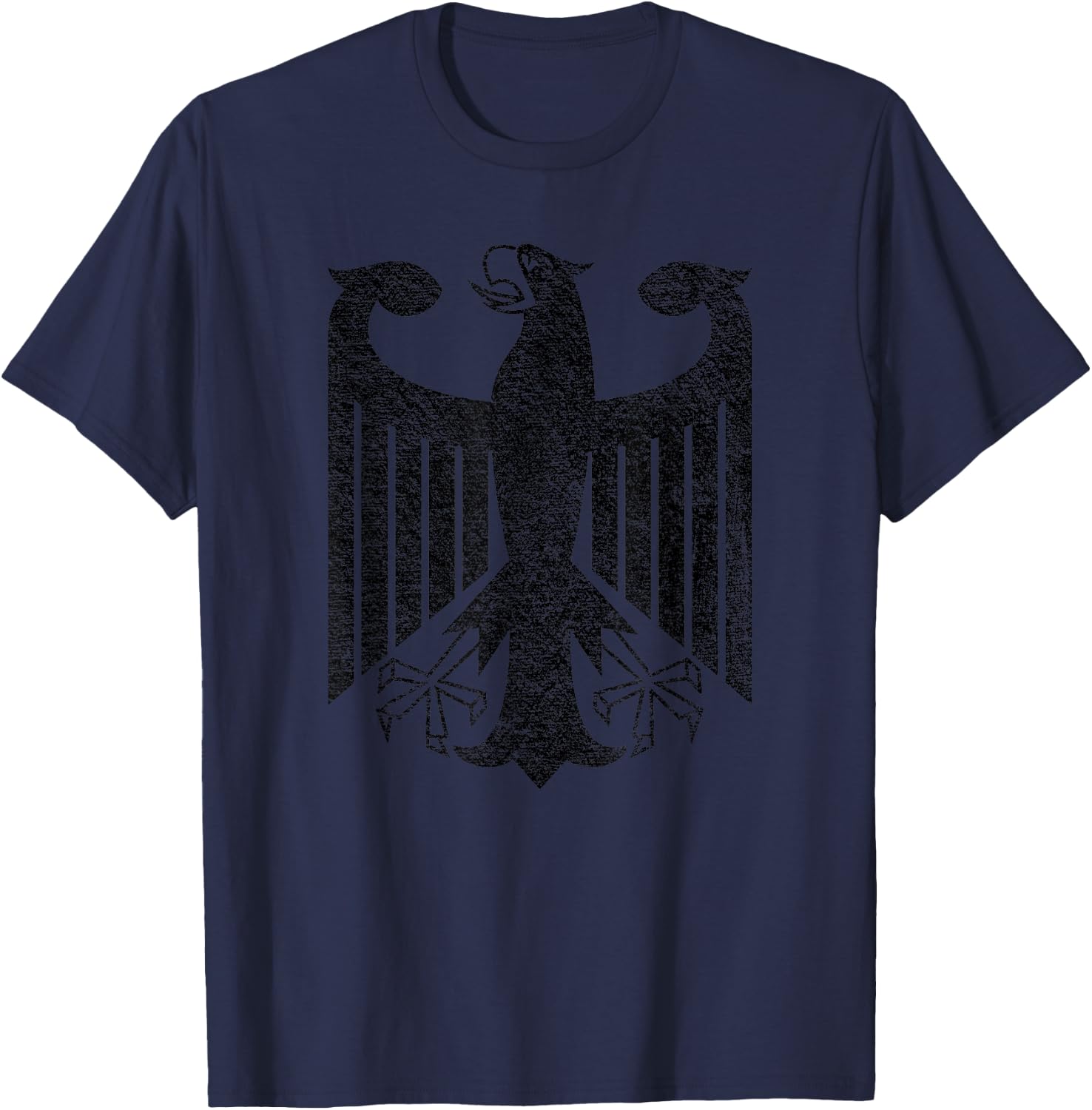German Coat of Arms Germany Eagle Black T-Shirt - T-Shirt | Navy