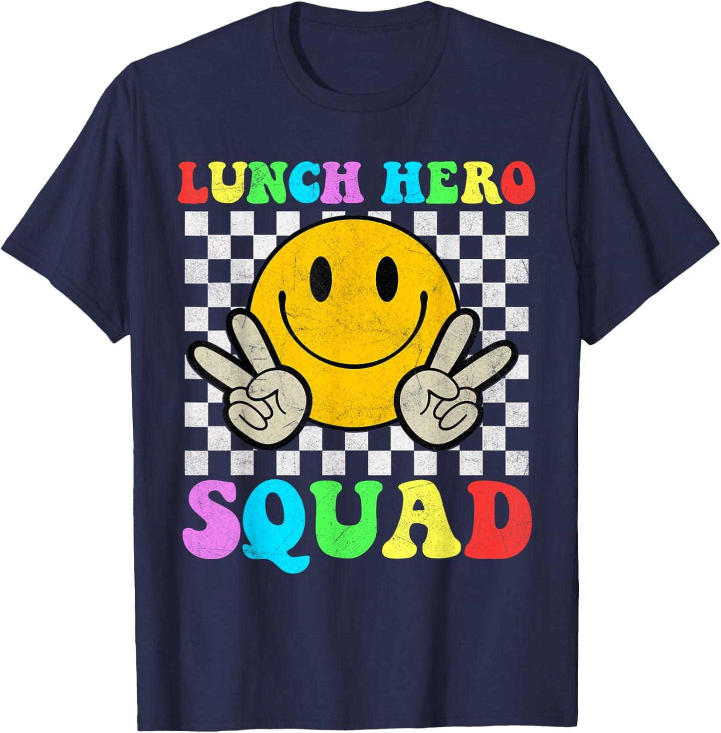 School Lunch Hero Squad Cafeteria Workers T-Shirt - T-Shirt | Navy