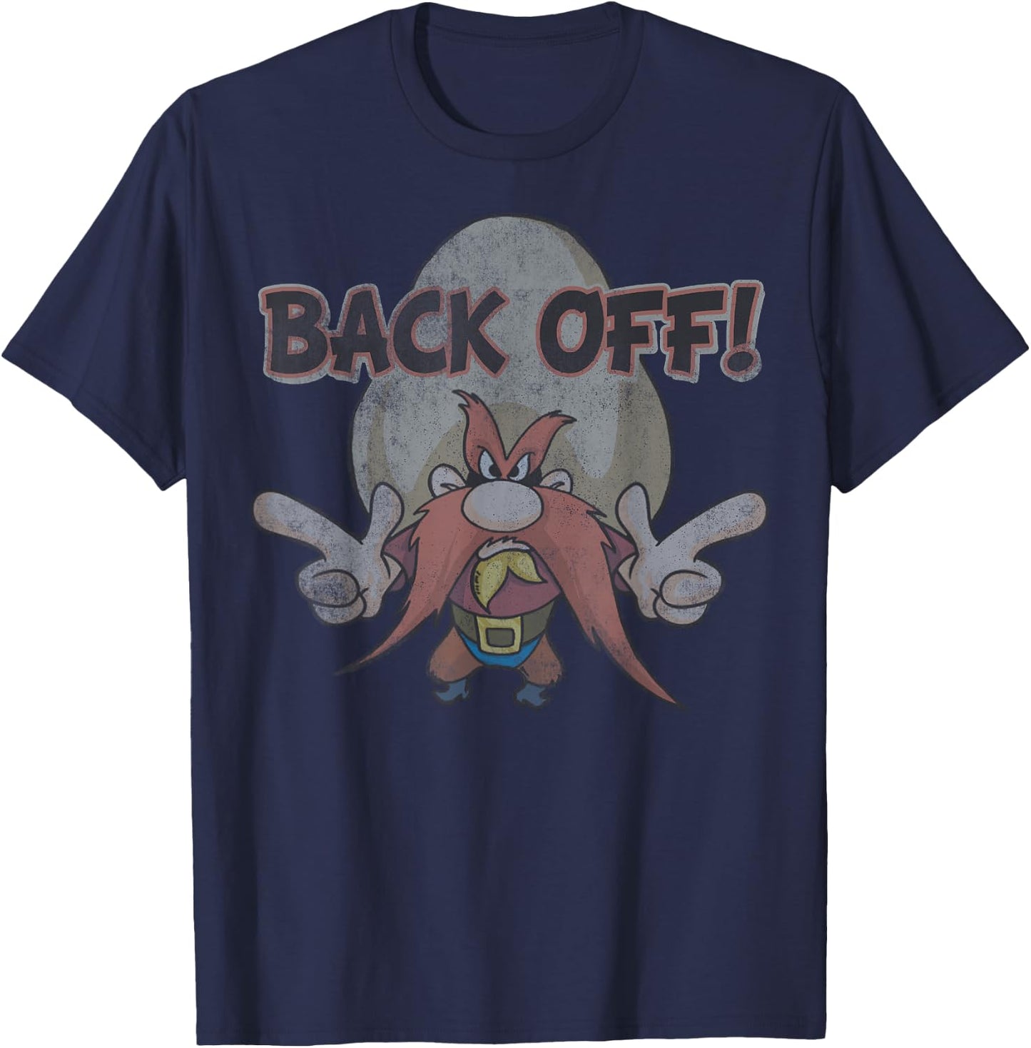 Looney Tunes Yosemite Sam Back Off T-Shirt - T-Shirt | Navy