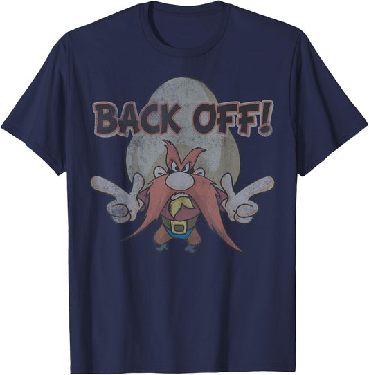 Looney Tunes Yosemite Sam Back Off T-Shirt - T-Shirt | Navy