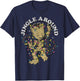 Marvel Christmas Groot Jingle Around Portrait T-Shirt - T-Shirt | Navy