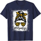 Bleached Sunflower Mom Life for Mother's Day T-Shirt - T-Shirt | Navy
