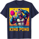 Vintage King Pong - Ping Pong Table Tennis Player Champion T-Shirt - T-Shirt | Navy