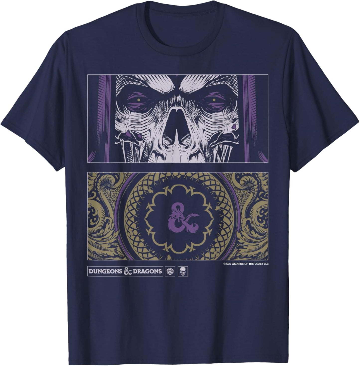 Dungeons & Dragons Lich Panels T-Shirt - T-Shirt | Navy
