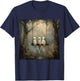 Vintage Floral Ghost On The Swing In Forest Halloween Gothic T-Shirt - T-Shirt | Navy