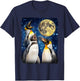 Penguins Howling At The Moon T-Shirt - T-Shirt | Navy