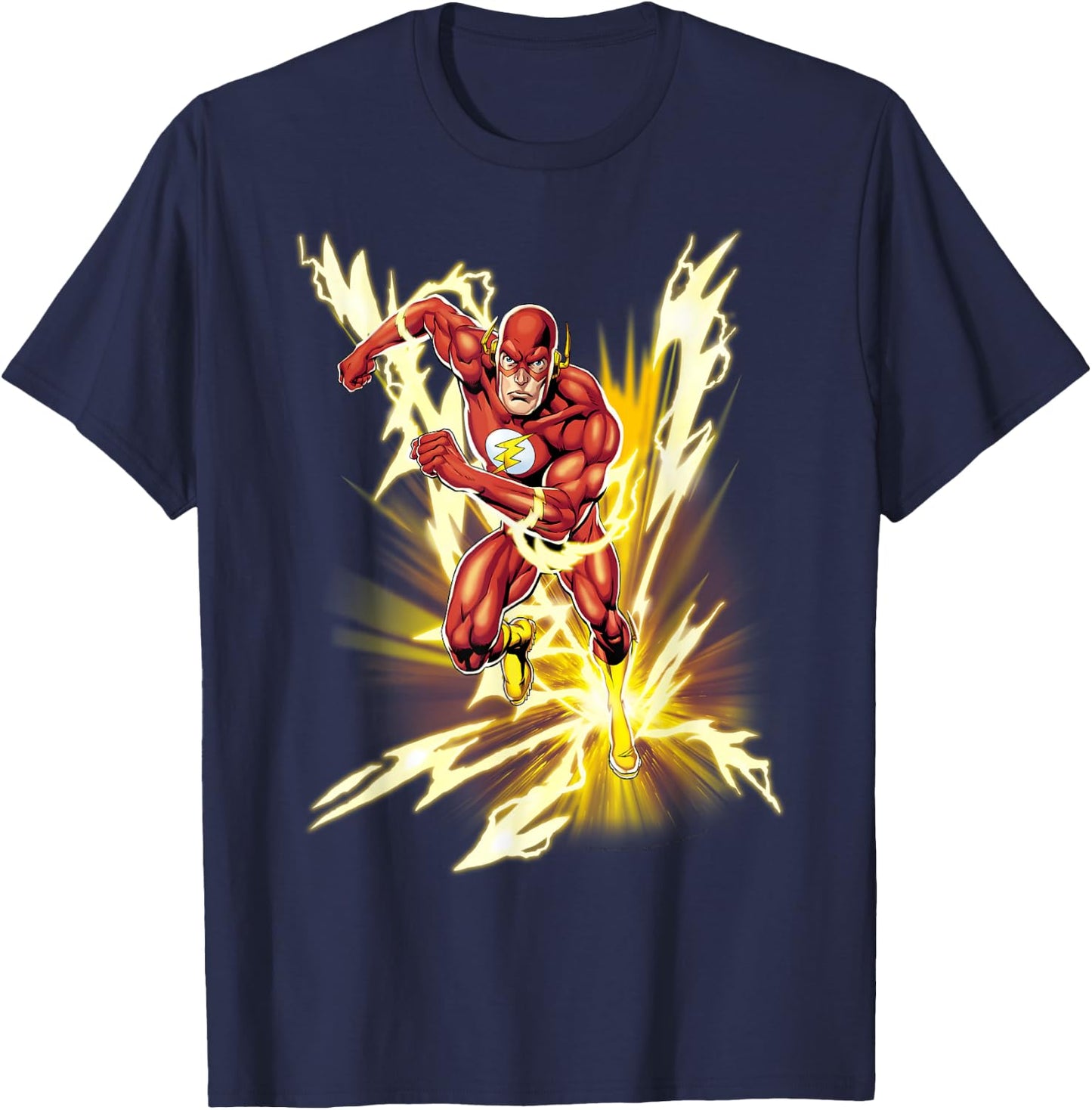 DC Comics The Flash Lightning Speed T-Shirt - T-Shirt | Navy