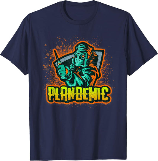 Plandemic Conspiracy Theory Evil Doctor T-Shirt - T-Shirt | Navy