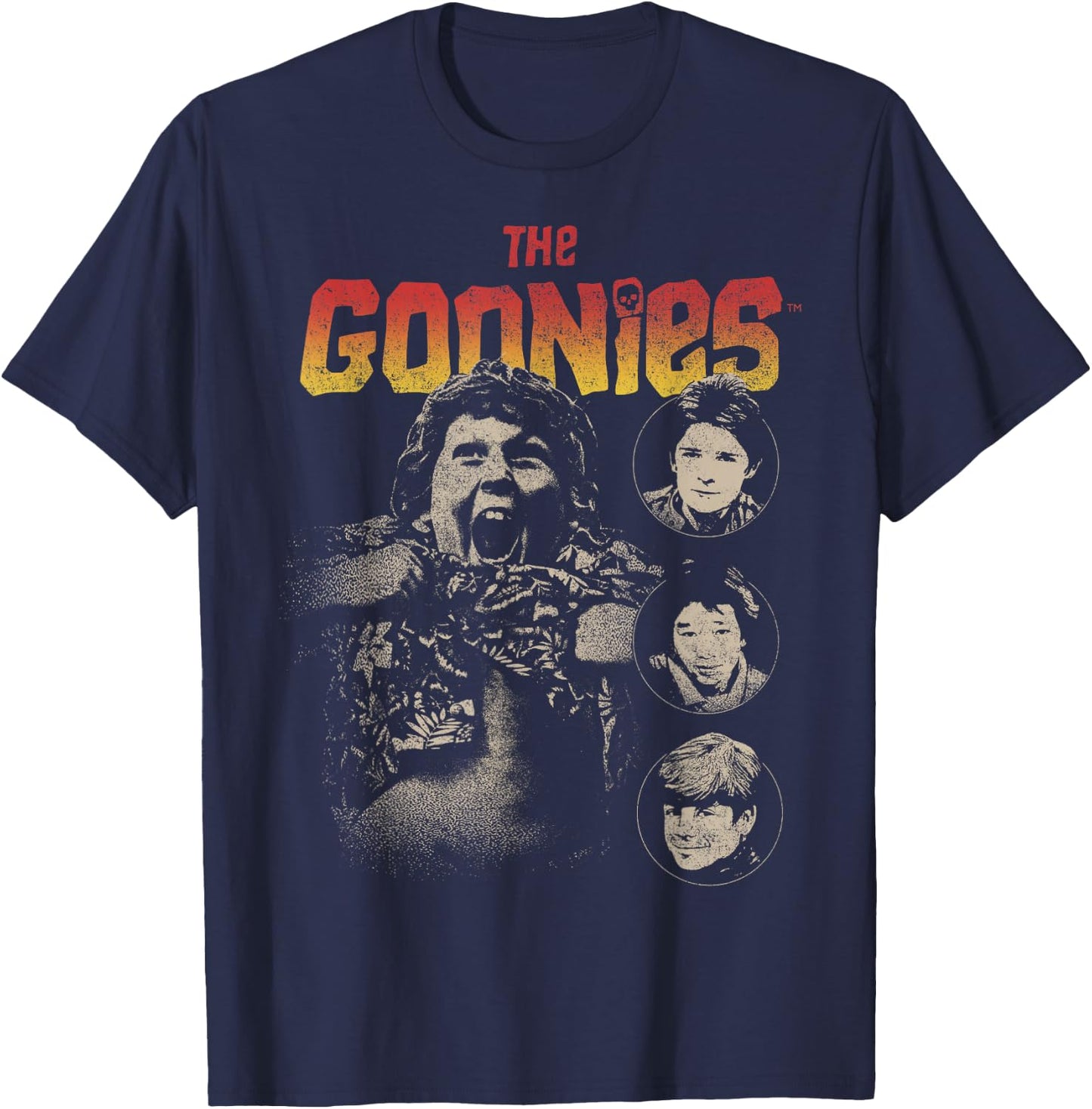 The Goonies Cast Poster T-Shirt - T-Shirt | Navy