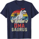 Omasaurus T rex Dinosaur Oma Saurus Mother's Family T-Shirt - T-Shirt | Navy