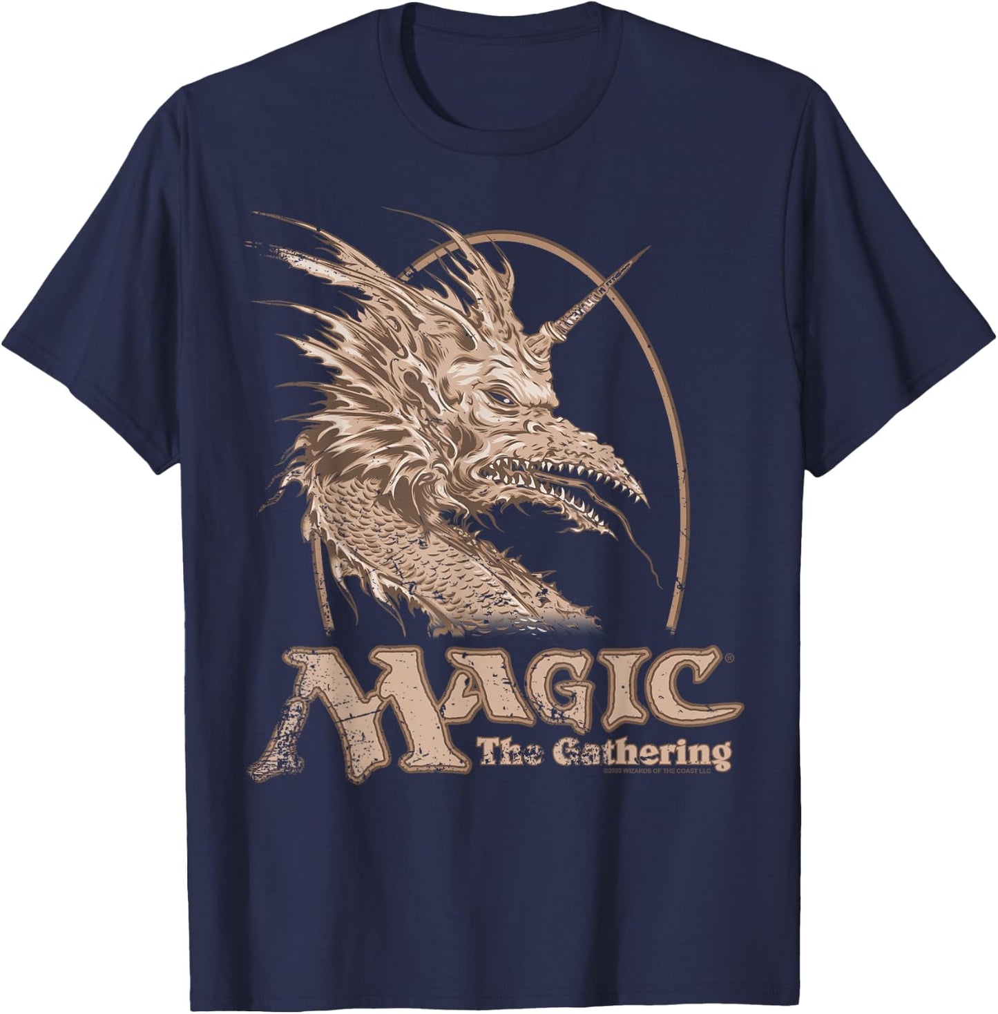 Magic: The Gathering Retro Dragon Logo T-Shirt - T-Shirt | Navy