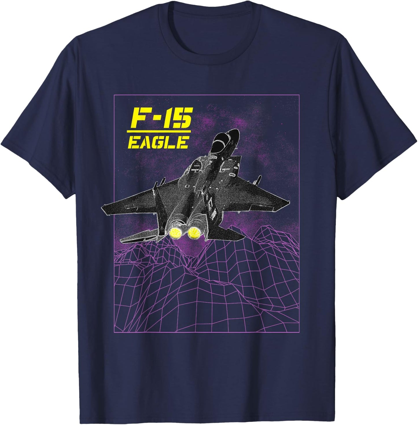 F-15 Eagle Fighter Jet T-Shirt - T-Shirt | Navy