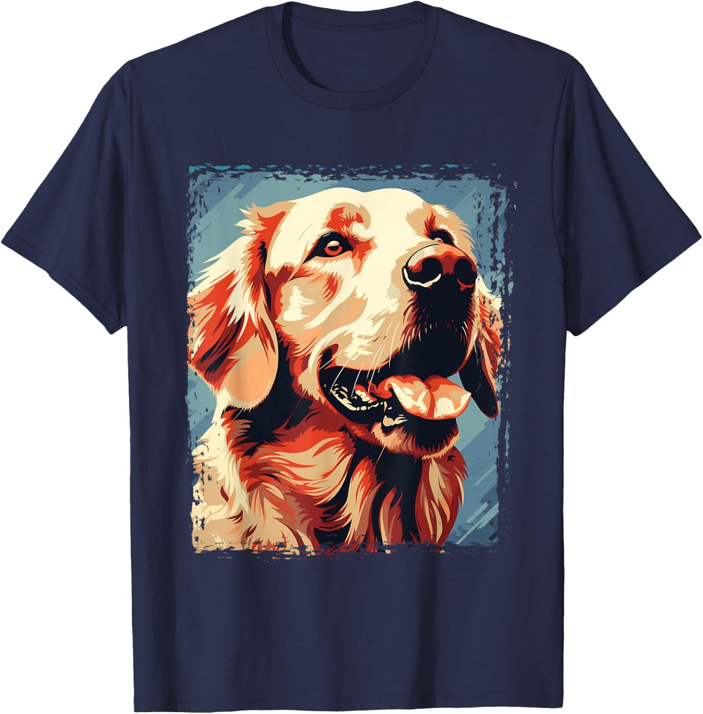 Golden Retriever for Kid Boys Girls Funny Dog Lover T-Shirt - T-Shirt | Navy