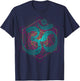 Om sign from Buddhism sacred geometry with Mandala Yoga Goa T-Shirt - T-Shirt | Navy
