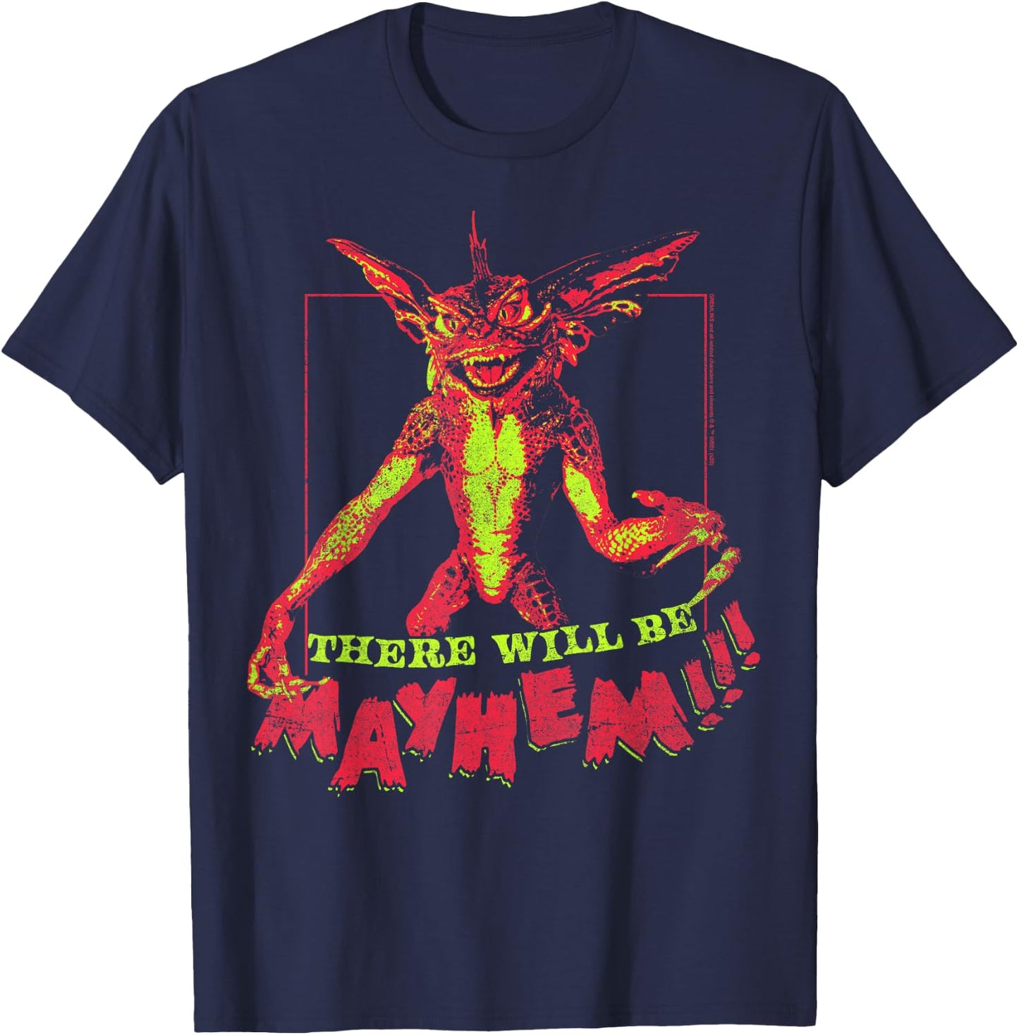 Gremlins There Will Be Mayhem T-Shirt - T-Shirt | Navy