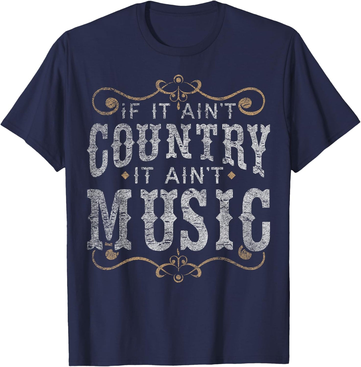 Country Music Fan Country Musician Country Music Lover T-Shirt - T-Shirt | Navy
