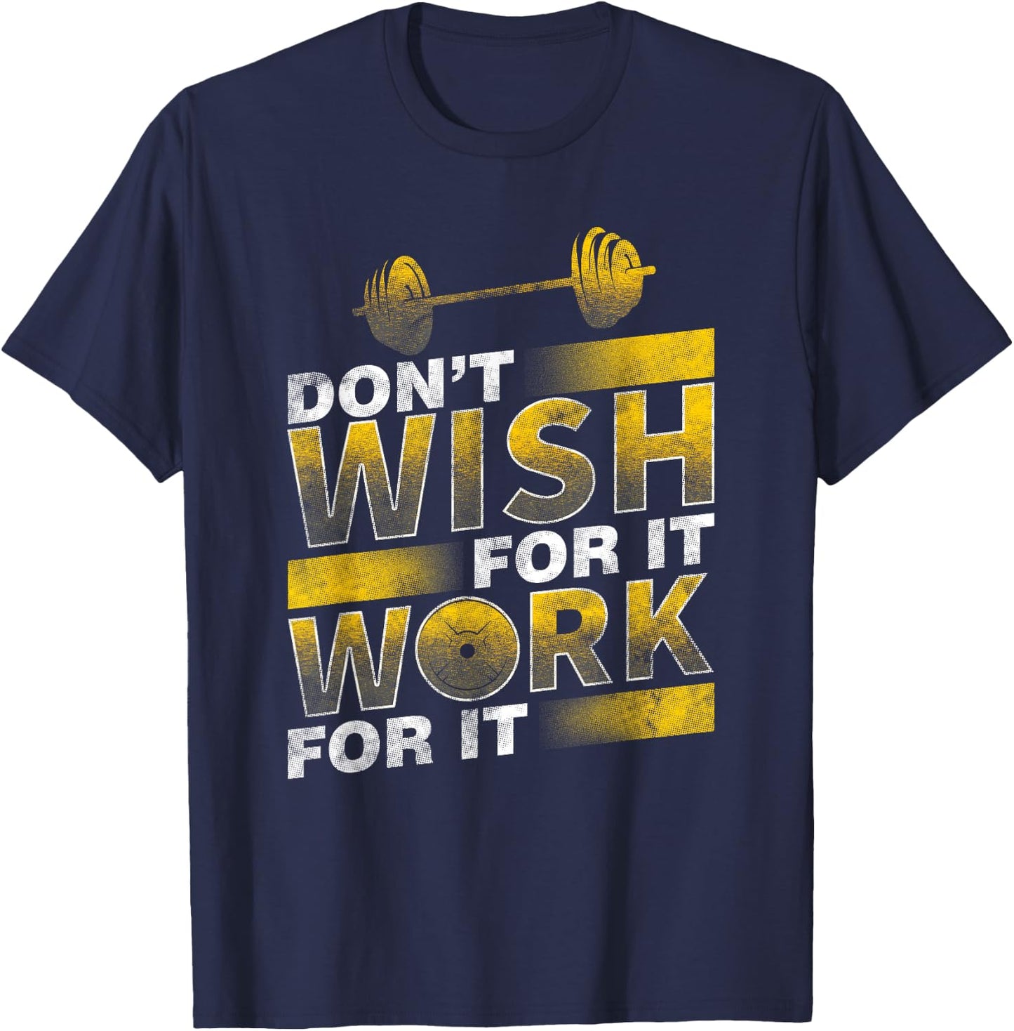 Gym Workout Fitness Art Weight Lifting Pumping Iron Gift T-Shirt - T-Shirt | Navy