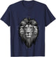Jesus Lion of Judah | Christian Jesus T-Shirt - T-Shirt | Navy