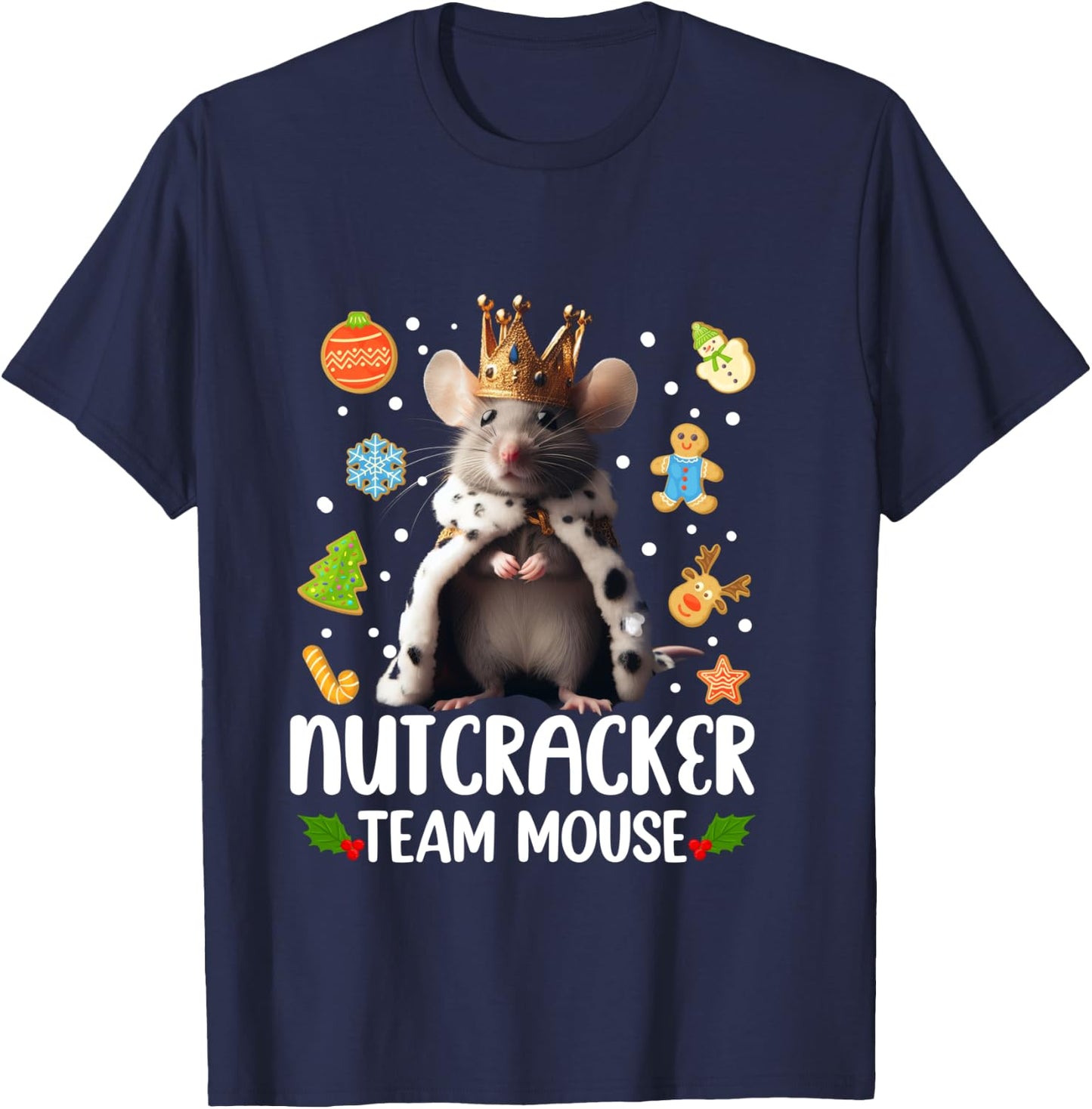 Team Mouse Nutcracker Shirt Christmas Dance Funny Soldier T-Shirt - T-Shirt | Navy