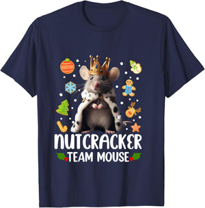 Team Mouse Nutcracker Shirt Christmas Dance Funny Soldier T-Shirt - T-Shirt | Navy