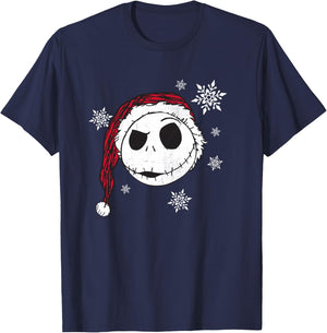 Disney - Nightmare Before Christmas Snowflake Holiday T-Shirt - T-Shirt | Navy