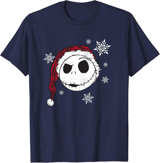 Disney - Nightmare Before Christmas Snowflake Holiday T-Shirt - T-Shirt | Navy