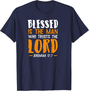 Bible Verse Faith Christianity Religious Gift Prayer T-Shirt - T-Shirt | Navy