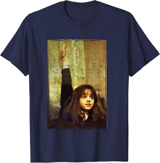 Harry Potter Hermione Granger I Know The Answer Portrait T-Shirt - T-Shirt | Navy