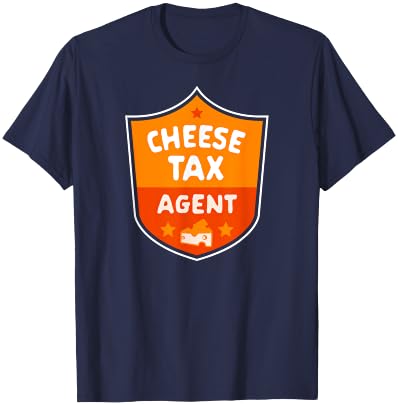 Cheese Tax Agent Funny Cheese Lover Snack Food Foodie Gift T-Shirt - T-Shirt | Navy