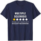 Ms Awareness Support Apparel Multiple Sclerosis Wouldn't Recommend Funny , Small, Black T-Shirt - T-Shirt | Navy