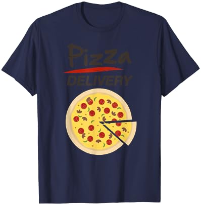 Pizza Delivery Costume Funny Fancy Dress Costumes T-Shirt - T-Shirt | Navy