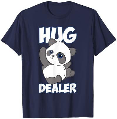 Funny Panda Free Hugs Hug Dealer Panda Hug T-Shirt - T-Shirt | Navy