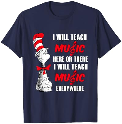 I will teach music everywhere T-Shirt - T-Shirt | Navy