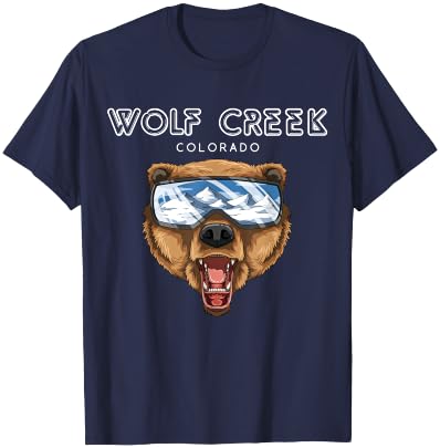 Wolf Creek Colorado - USA Grizzly Ski Gift T-Shirt - T-Shirt | Navy