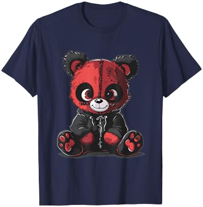 Goth Pastel Cute Scary Kawaii Red Panda Voodoo Doll T-Shirt - T-Shirt | Navy