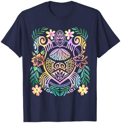 Hawaiian Tie Dye Sea Turtles, Hawaii T-Shirt - T-Shirt | Navy