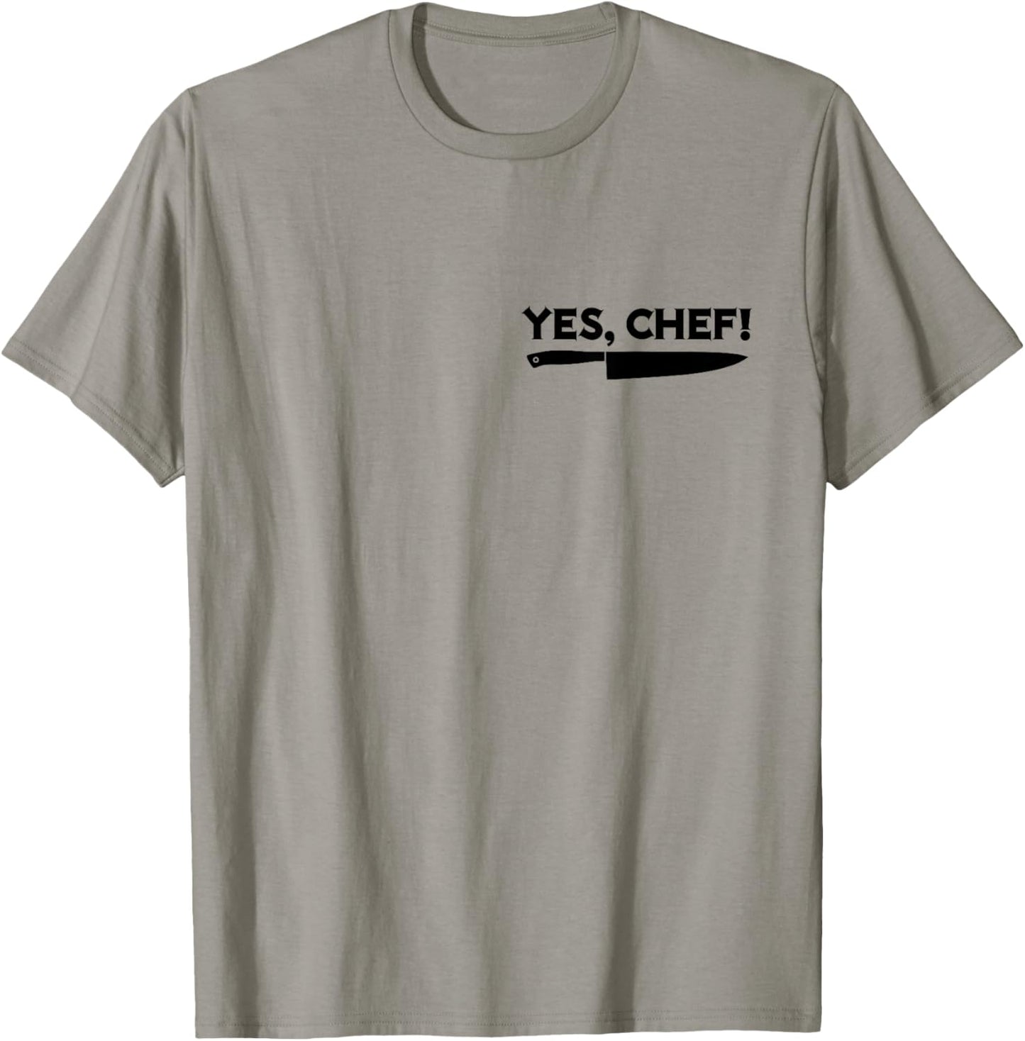 YES, CHEF Professional Sous Chef Funny Meme Simple Text T-Shirt - T-Shirt | Sand