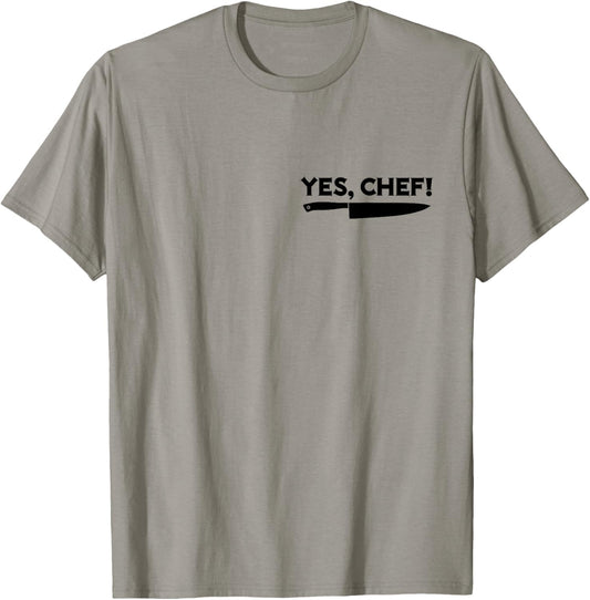 YES, CHEF Professional Sous Chef Funny Meme Simple Text T-Shirt - T-Shirt | Sand