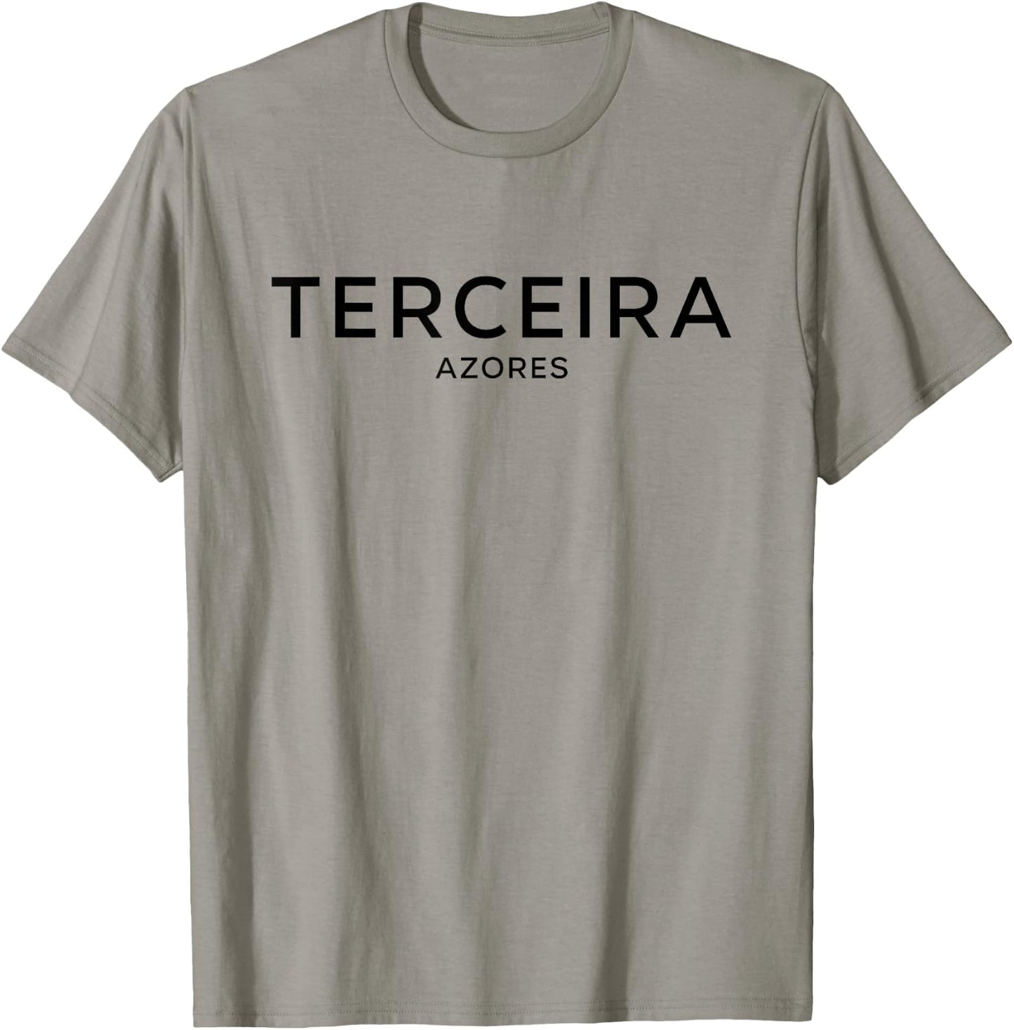 Terceira Island Azores - Portugal Minimalist Aesthetic T-Shirt - T-Shirt | Sand