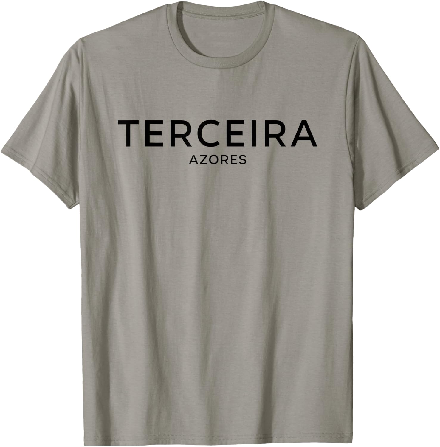 Terceira Island Azores - Portugal Minimalist Aesthetic T-Shirt - T-Shirt | Sand