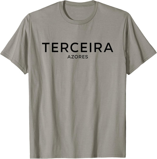 Terceira Island Azores - Portugal Minimalist Aesthetic T-Shirt - T-Shirt | Sand