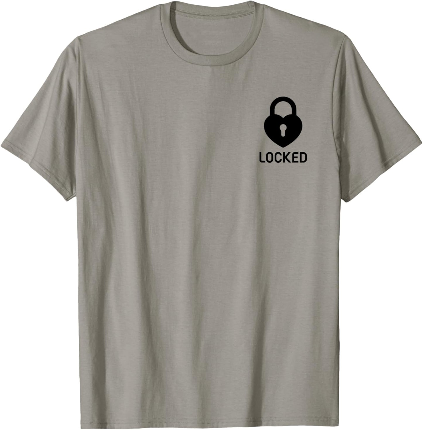 Heart locked design in the pocket T-Shirt - T-Shirt | Sand
