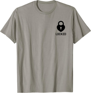 Heart locked design in the pocket T-Shirt - T-Shirt | Sand
