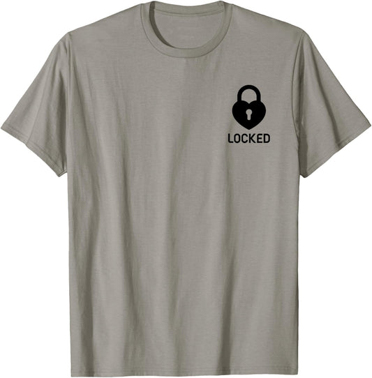 Heart locked design in the pocket T-Shirt - T-Shirt | Sand