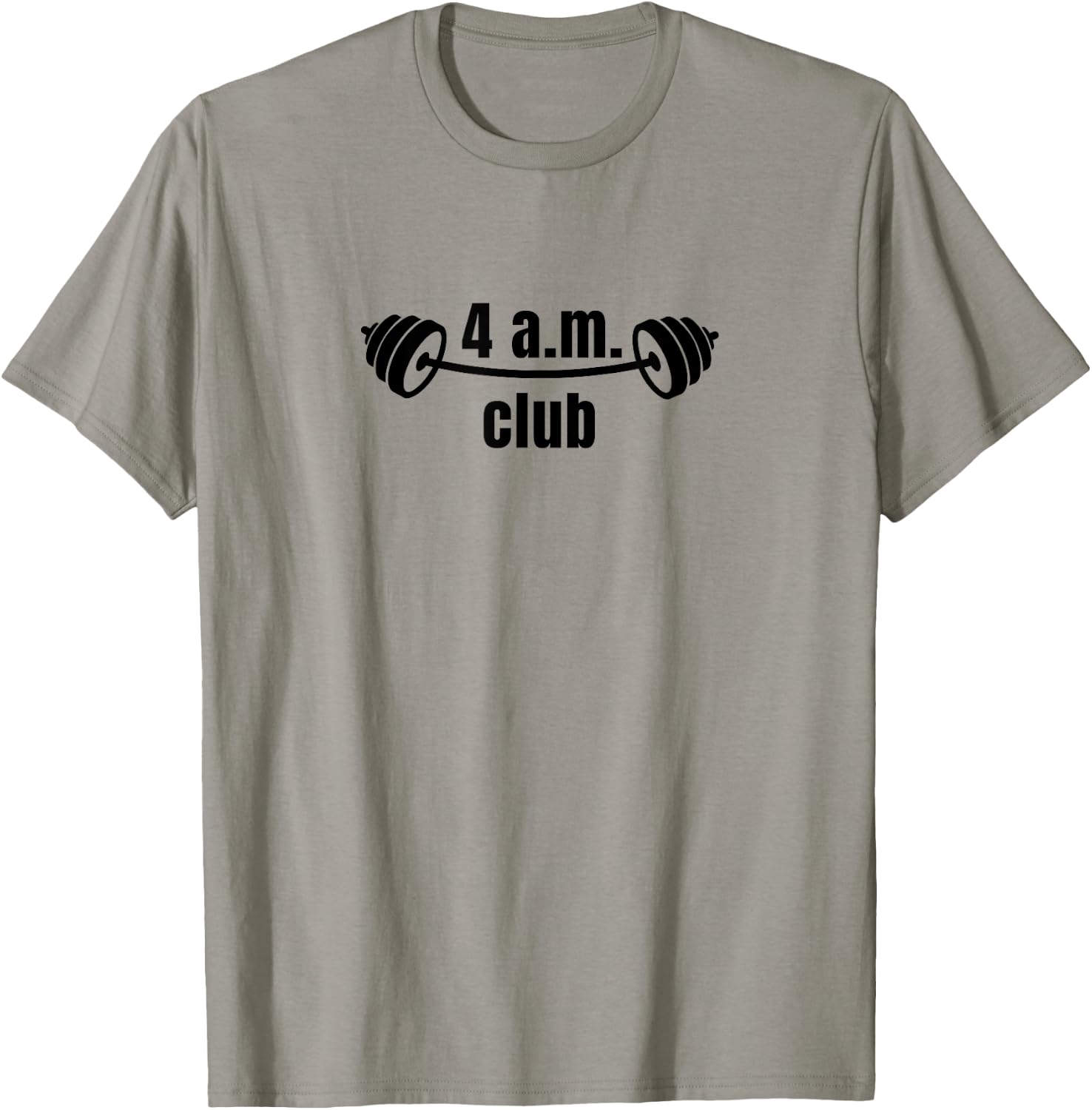 4 A.m. Club | Bodybuilding | Gym T-Shirt - T-Shirt | Sand