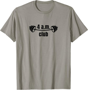 4 A.m. Club | Bodybuilding | Gym T-Shirt - T-Shirt | Sand