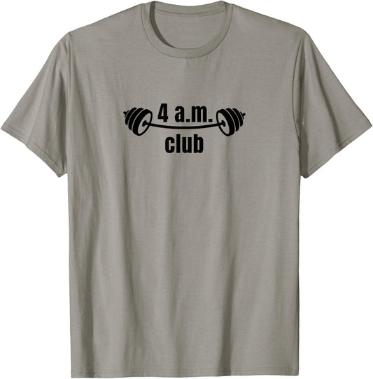 4 A.m. Club | Bodybuilding | Gym T-Shirt - T-Shirt | Sand