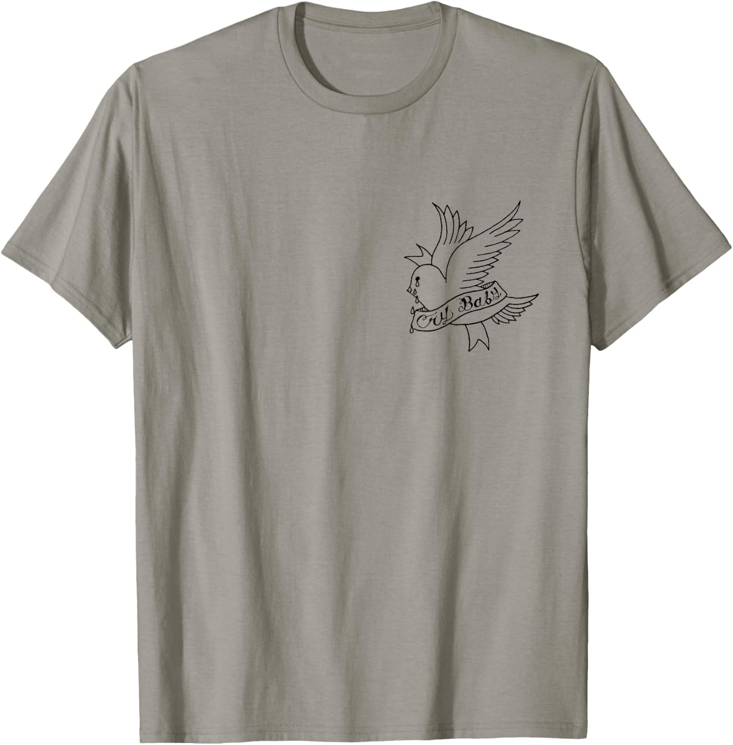 Cry Baby Aesthetic Tattoo Crybaby Bird T-Shirt - T-Shirt | Sand