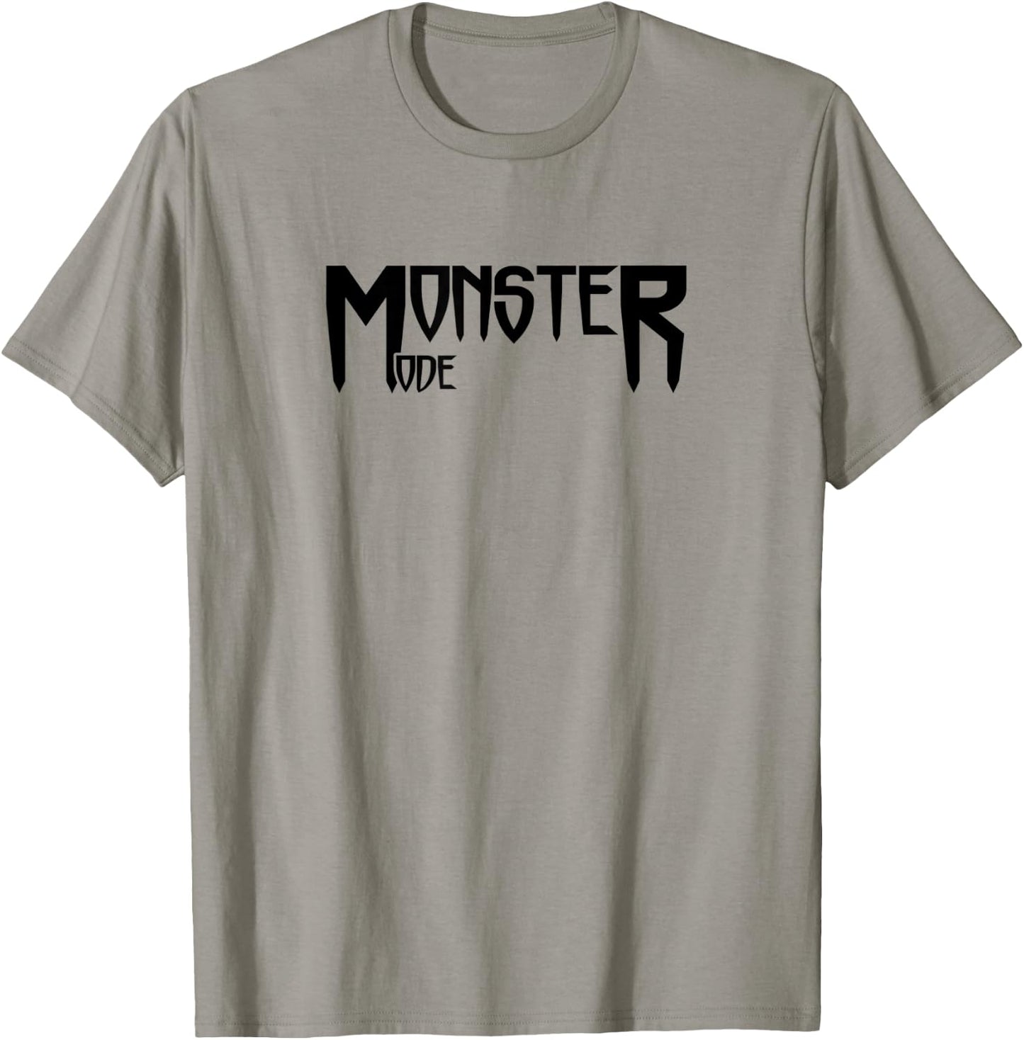 MONSTER MODE - Gym Fitness Workout Motivation Design E459 T-Shirt - T-Shirt | Sand