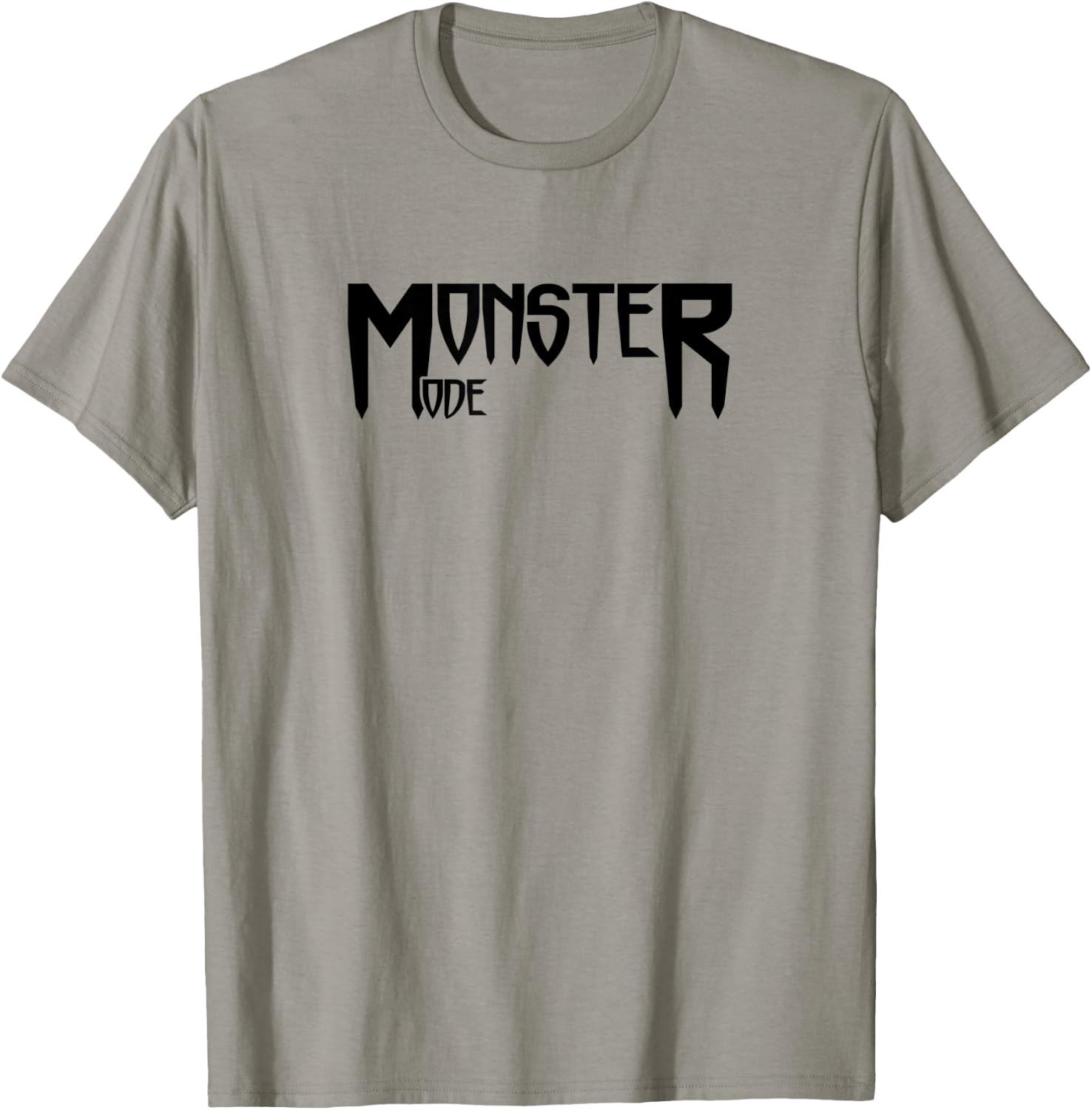 MONSTER MODE - Gym Fitness Workout Motivation Design E459 T-Shirt - T-Shirt | Sand